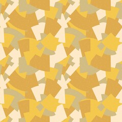 Universal print for site decoration, packaging, clothing. Universal abstract pattern of colored pieces of pleasant brown, beige, gray shades. Abstract background. Futuristic vector seamless pattern