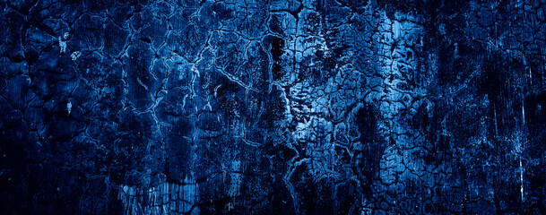 dark blue grungy abstract cement concrete wall texture background