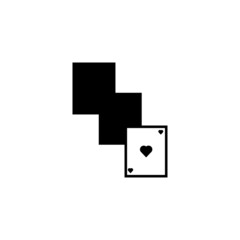 Playing cards icon. Computer game illustration