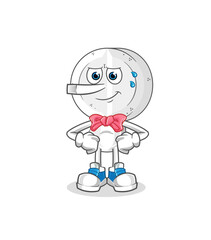 medicine tablet head cartoon lie like Pinocchio character. cartoon vector