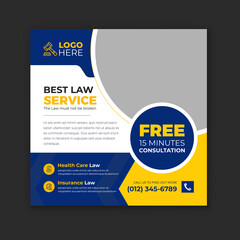 Legal & Government Services Social media Template Design