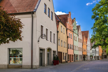 Fototapeta na wymiar Street in Weiden in der Oberpfalz, Germany