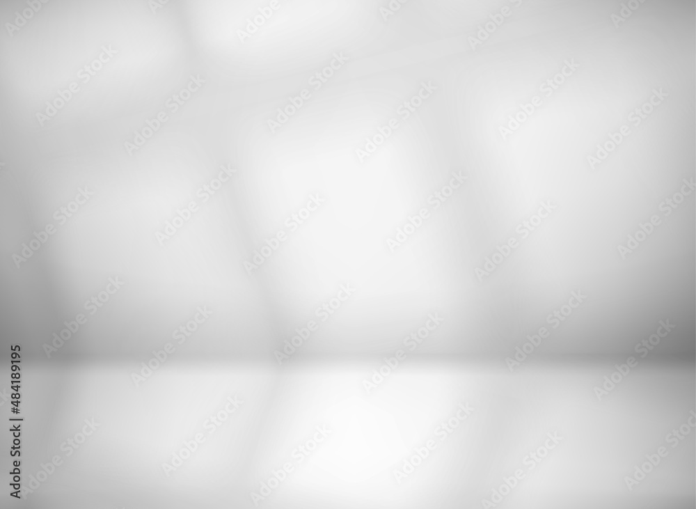 Poster window shadow on the wall and floor. shadow overlay vector effect