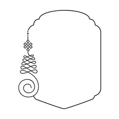 Buddhist symbol represents life’s path, frame