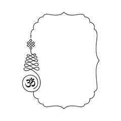 Buddhist symbol represents life’s path frame