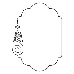 Buddhist symbol represents life’s path frame