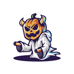 Pumpkin Hoodie Cartoon Logo