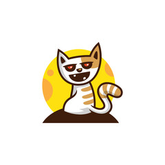 Cat Cartoon Logo