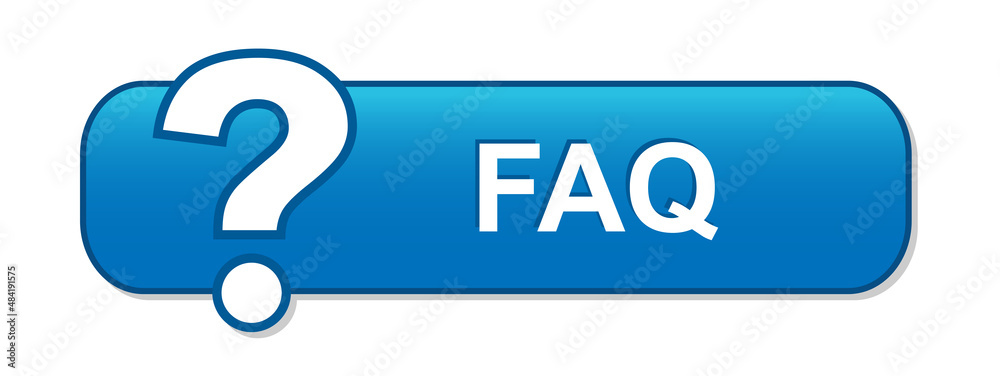 Canvas Prints blue vector faq web button with question mark