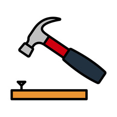 Icon Of Hammer Beat To Nail
