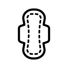 Sanitary napkin line icon