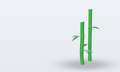 3d chinese new year Bamboo icon rendering right view