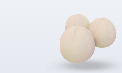 3d chinese new year Dumpling icon rendering right view