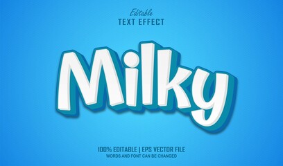 Milky Editable Text Effect Style