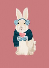 card illustration valentine's day