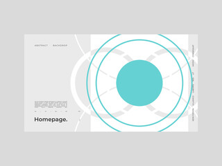 Abstract homepage background. Bauhaus, Modernism aesthetics. Minimal illustration brutalism inspired.