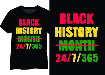 Black History Month typography design for t-shirt, poster, mug, web