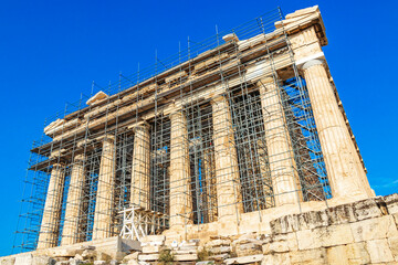 Naklejka premium Acropolis of Athens ruins Parthenon Greeces capital Athens in Greece.