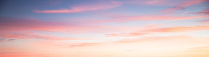 banner of pink sunset sky background - Powered by Adobe
