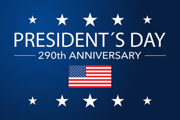 Obraz na płótnie Canvas Presidents Day USA, 290th Birthday George Washington
