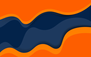 Stylish yellow and blue fluid gradient background