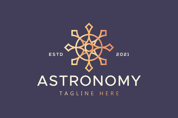 Abstract Symbol Mandala Style Astronomy Logo