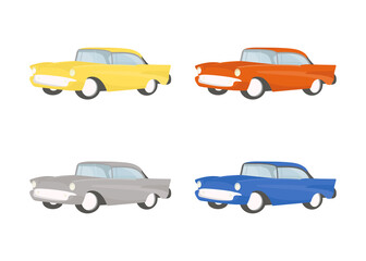 vector car set  in cartoon style.
