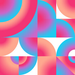 Gradient geometric pattern background square