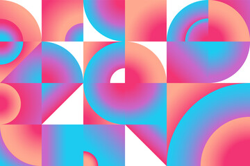 Fototapeta premium Gradient geometric pattern background