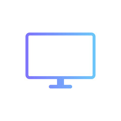 Desktop vector icon with gradient