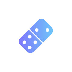 domino vector icon with gradient