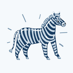 Vector illustration of Zebra
