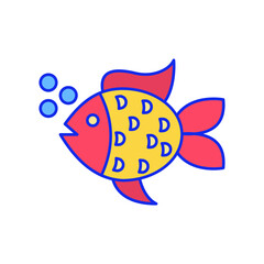 Fish Vector icon which is suitable for commercial work and easily modify or edit it

