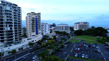 Aerial of Cairns city
