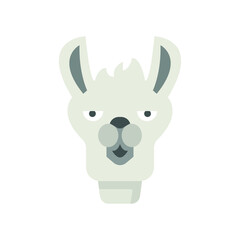 Fototapeta na wymiar Llama animal Vector icon which is suitable for commercial work and easily modify or edit it