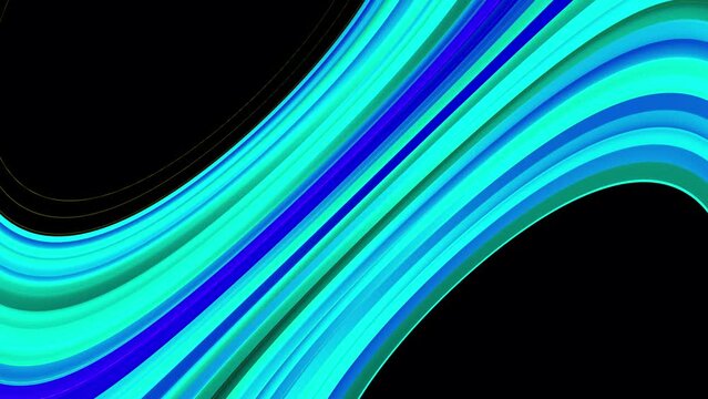 Abstract colorful curve stripes line background motion video