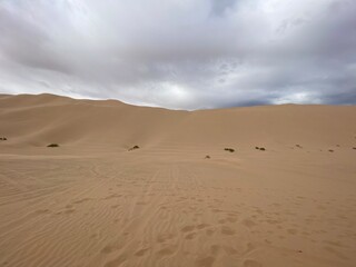 Desert Sand Dunes Cloduy