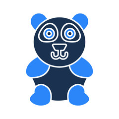 Panda animal Vector icon which is suitable for commercial work and easily modify or edit it

