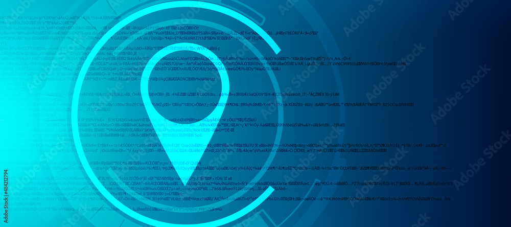Aufkleber 2d rendering red map pointer
