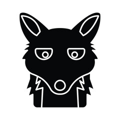 Fox animal Vector icon which is suitable for commercial work and easily modify or edit it

