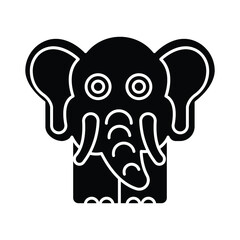 Elephant animal Vector icon which is suitable for commercial work and easily modify or edit it

