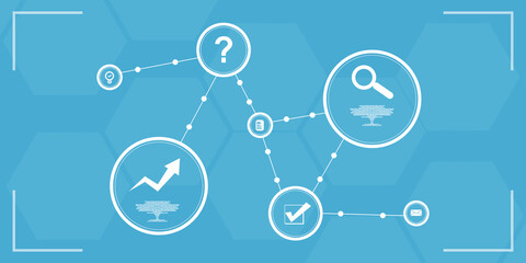 2d illustration technology background concept
