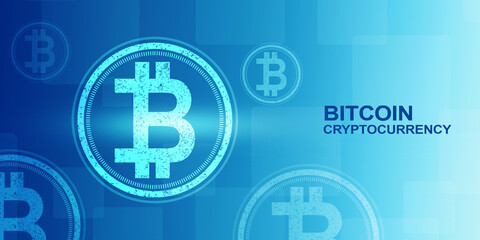 2d rendering bitcoin sign concept
