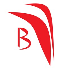 abstract design with letter b