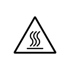 Warning sign icon sign isolated on white background