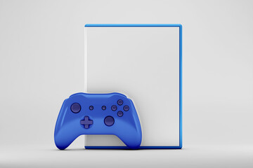 Video game with controller mockup © OSORIOartist