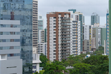 View to the buildings of Boa Viagem neighborhood of Recife city, Pernambuco state, Brazil.