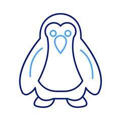 Penguin animal Vector icon which is suitable for commercial work and easily modify or edit it