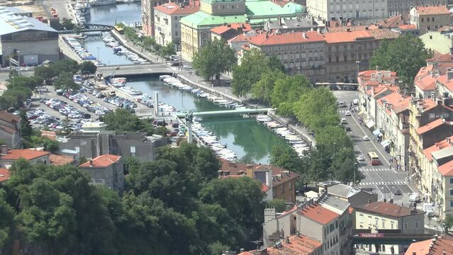 Rijeka, Croatia. City view from Trsat Castle.