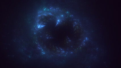 3D rendering abstract colorful fractal light background